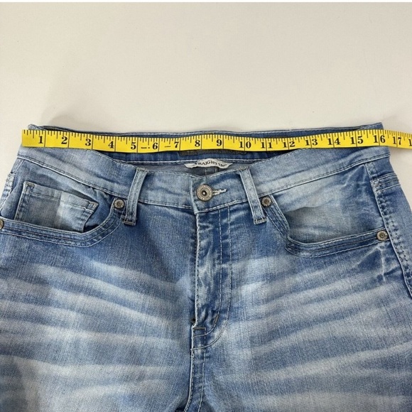 Buckle BKE Mens Jeans size 34 Long Jake Blue Straight Leg Casual Thick Stitch - Picture 11 of 14